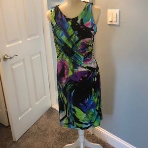 #floral dress# fitted stretchy material only worn 2 times